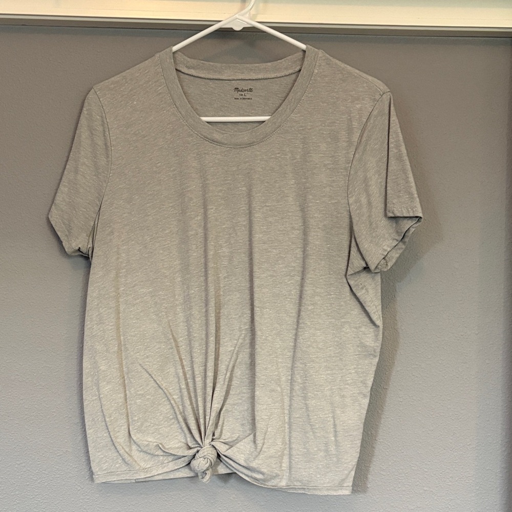 Madewell Light Gray Short Sleeve Tee